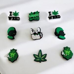 Weed Croc Charms